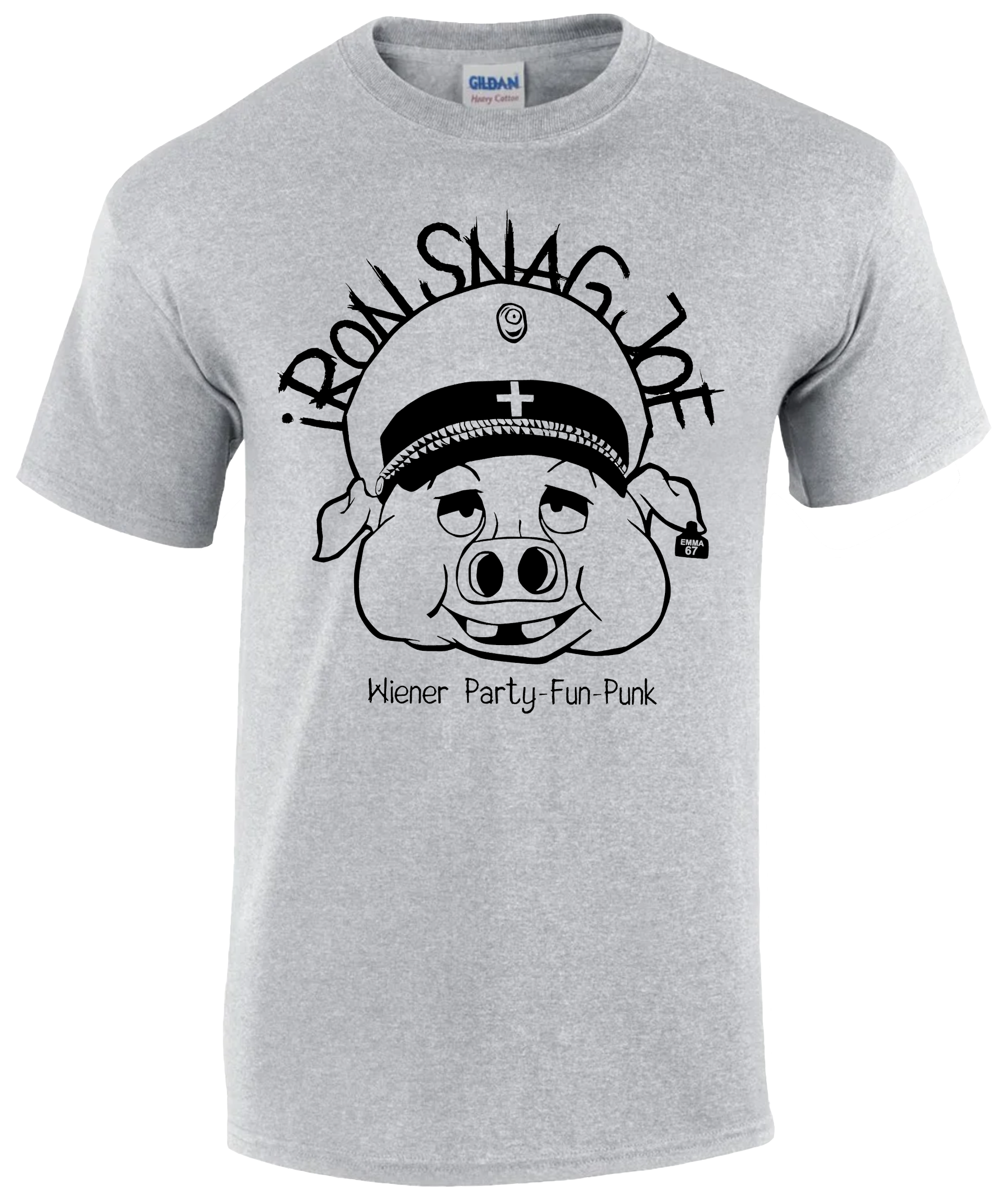 "Park-Schwein" T-Shirt, Farbe: grau, schwarz oder weiß
