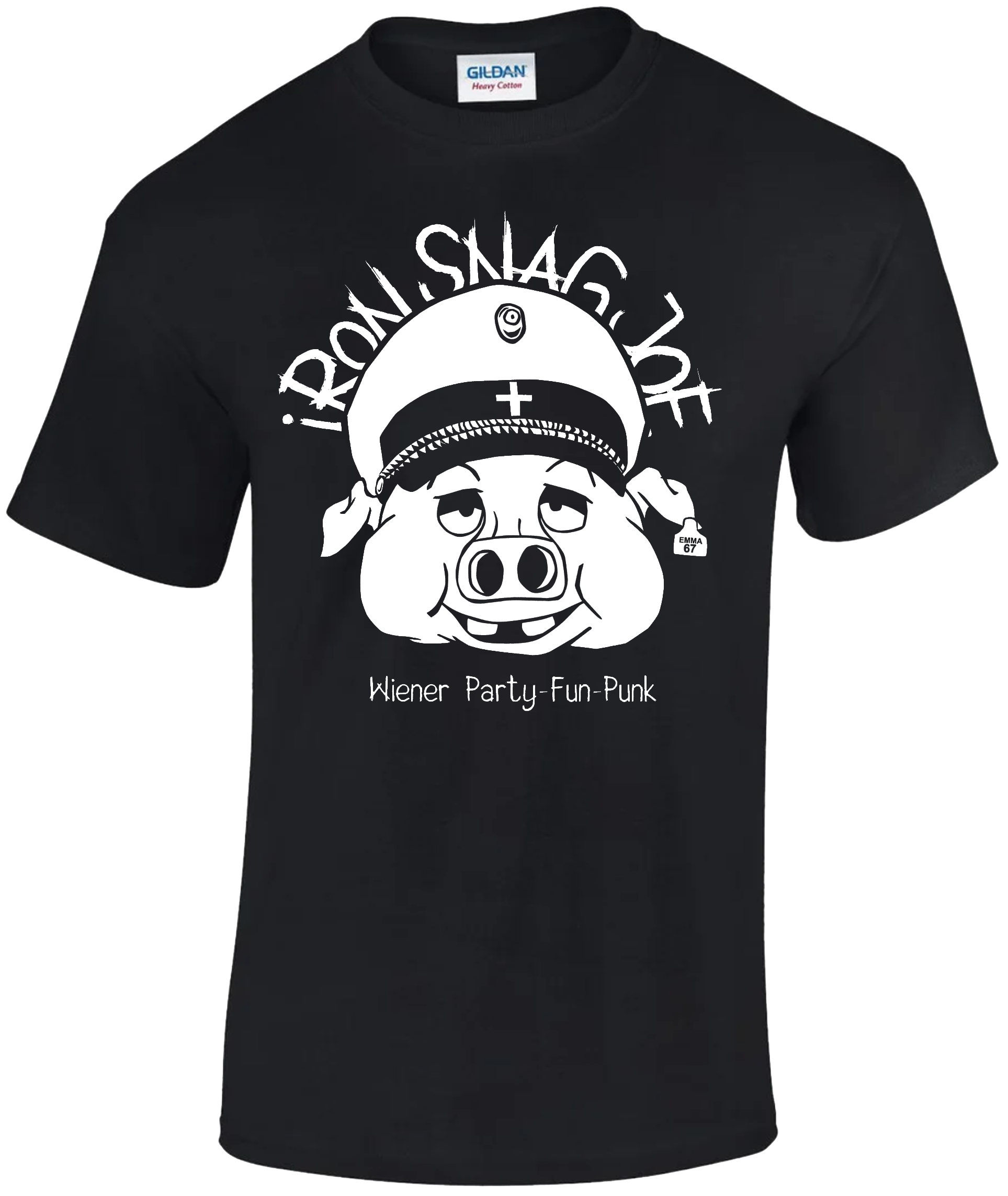 "Park-Schwein" T-Shirt, Farbe: grau, schwarz oder weiß Bild 2