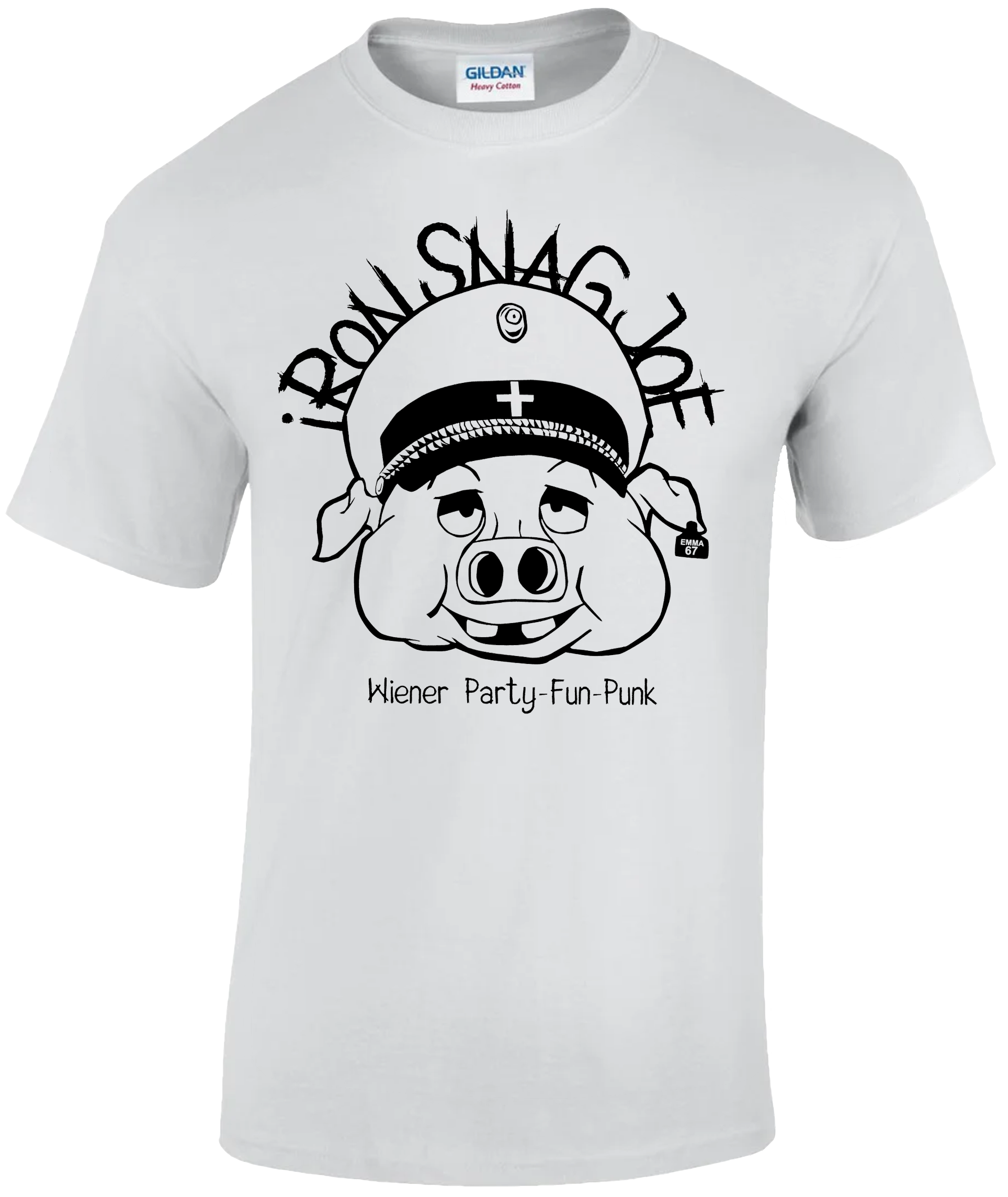"Park-Schwein" T-Shirt, Farbe: grau, schwarz oder weiß Bild 3