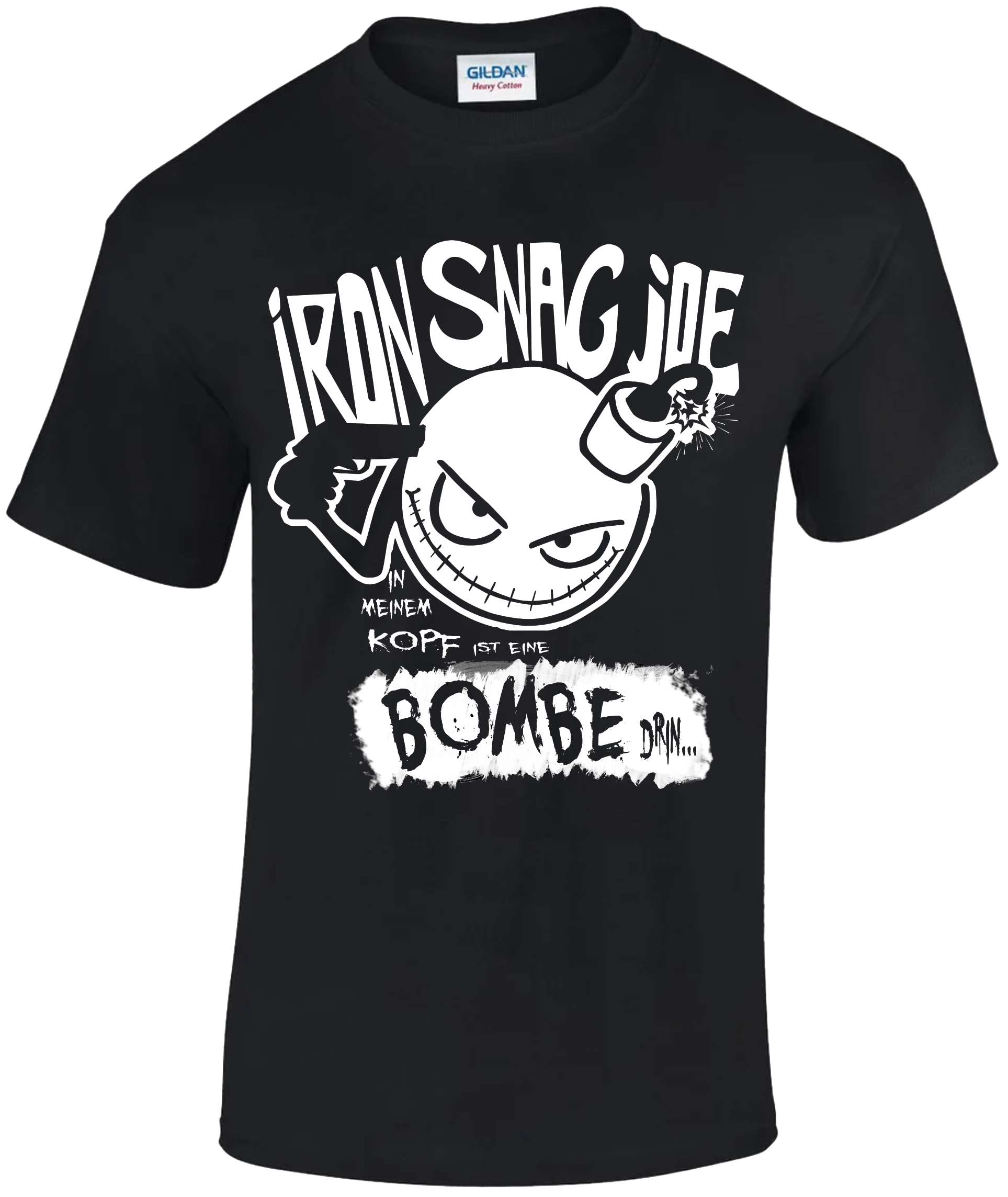 "Bombe" T-Shirt, Farbe: schwarz/weiß